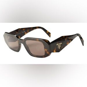 Prada Tortoise Rectangle Sunglasses